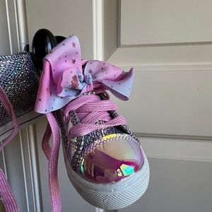 Toddler Girl's 11 JoJo Sneakers with Bows - Pink